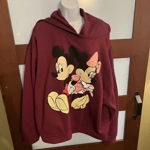 Felpa con cappuccio donna A Disney Topolino Minnie 2Xl bordeaux - Foto 1 di 6