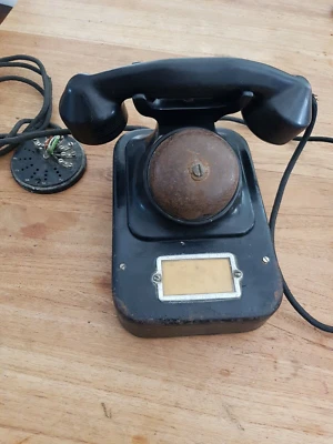 Telefono In Bachelite FACE Campanella, No SAFNAT Centralino vintage RARO - Immagine 1 di 4