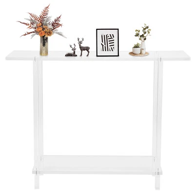 Mesa consola de 2 neumáticos tocador tocador escritorio sofá moderno entrada lateral Foto 1 de 4