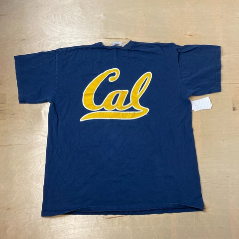 Vintage Nike Cal Berkeley MEN SIZE XL Blue T Shirt College Sports Cover