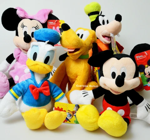 Disney Mickey Mouse Plush Doll Stuffed Animal Toy Minnie Mouse Goofy Donald Duck Cover