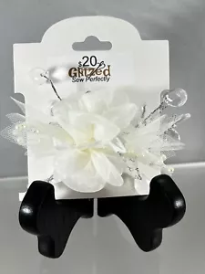 Ivory Flower Bride Crystal Pearl Rhinestone Wedding Hair Piece Accessories... - Picture 1 of 2