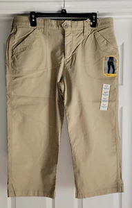 Nuevo con etiquetas Levi's 525 Capri Jeans para mujer Talla 16 Beige Perfecto Adelgazar Cintura Elastizado - Imagen 1 de 7
