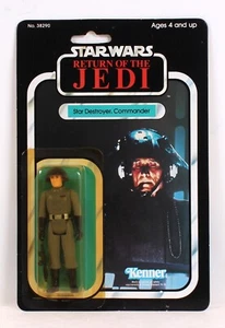 Vintage Star Wars 1983 Star Destroyer Commander - Kenner - 65 Back-A MOC - SYB - Foto 1 di 2