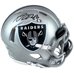 Davante Adams Autographed Las Vegas Raiders Mini Helmet Signed BAS Oakland LV - Picture 1 of 5