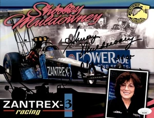 Shirley Muldowney Signed & Inscribed NHRA Drag Racing 8.5x11 Photo #1 JSA COA - Picture 1 of 2