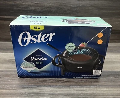 Oster Electric 3 qt. Pote de fondue com infusão de diamante 8 garfos - Imagem 1 de 4