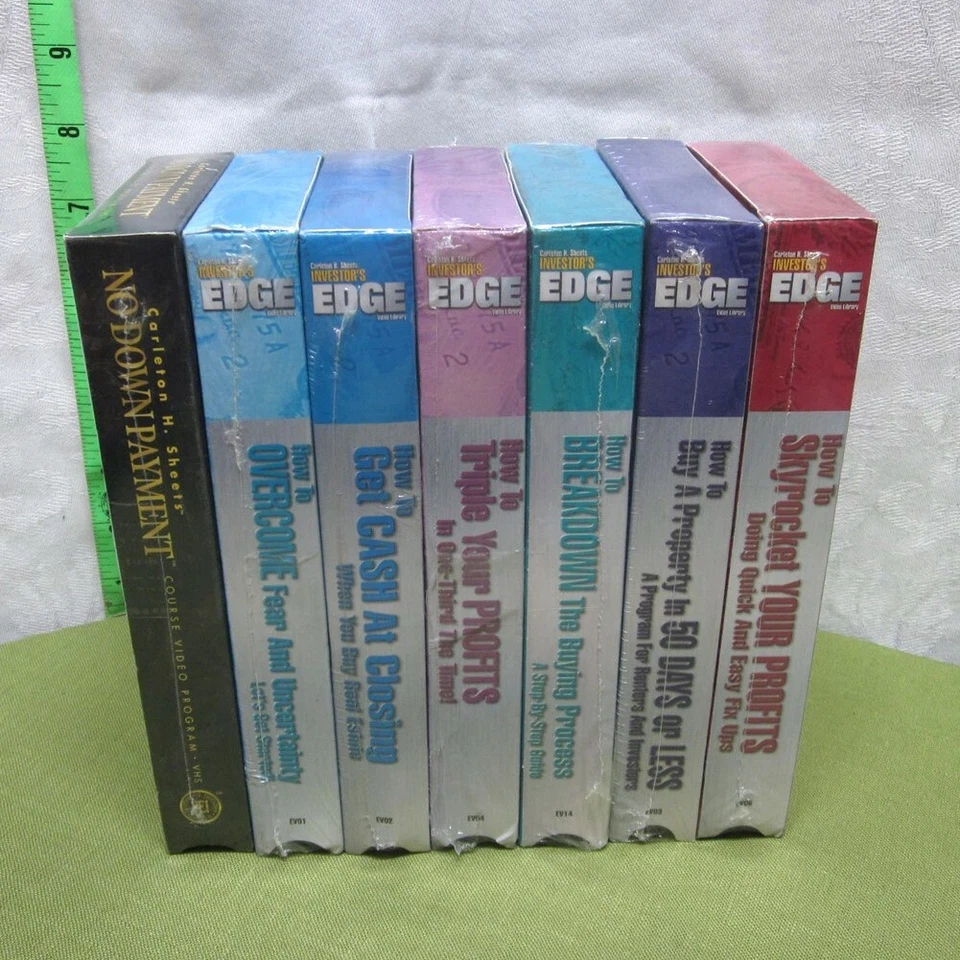 CARLTON SHEETS real-estate Investor's Edge instruction 7-VHS set Triple Profits - Image 1 of 2