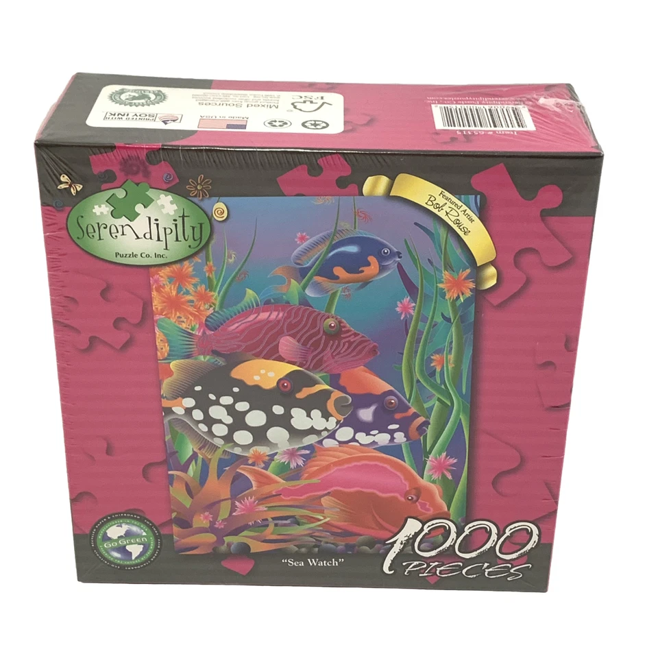 Serendipity Sea Watch Puzzle 1000 PC Ocean Beach Tropical Fish