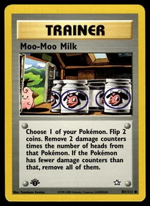 First Edition Moo-Moo Milk #101/111 Neo Genesis Pokemon Near Mint or Better - Picture 1 of 2