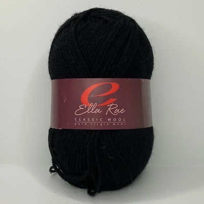 hilo de lana clásico ella rae negro Foto 1 de 3