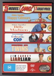 Happy Gilmore/Billy Madison/Kindergarten Cop/Twins/Liar Liar - DVD - Picture 1 of 2