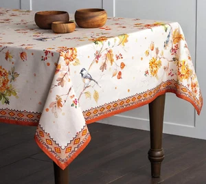 Maison d’ Hermine Kelim 100% Baumwolle Tischdecke 140x180cm - elegantes Natur Design - Bild 1 von 9