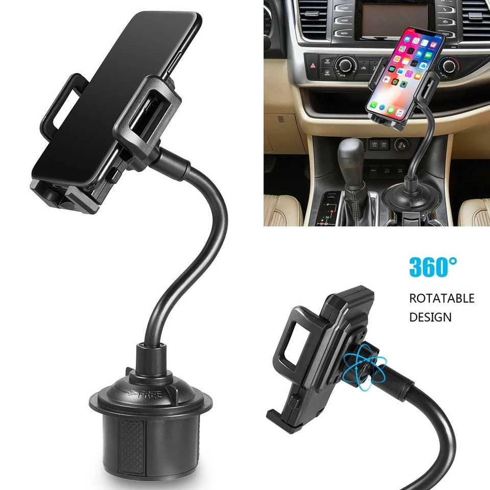 Universal Adjustable Cell Phone Cup Holder Cradle Phone Mount  Phone Stand - Image 1 of 4