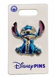 2024 Disney Parks Sculpted Metallic Collection Pin Stitch - Picture 1 of 1