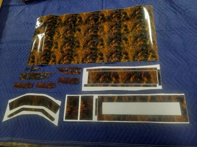 1977 - 1979 Lincoln Mark V деревянный зернистый интерьер, набор виниловых реставрационных наклеек - Изображение 1 из 4