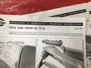 Estuche superior y alforja Nonfango inst. de montaje Cagiva Gran Cañón 900 97-98 - Imagen 1 de 2
