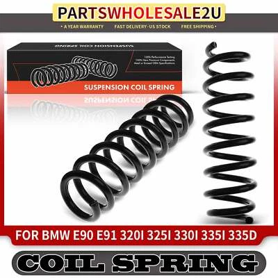 2 piezas muelles helicoidales traseros izquierdo y derecho para BMW E90 E91 320i 325i 330i 335i 335d  Foto 1 de 4