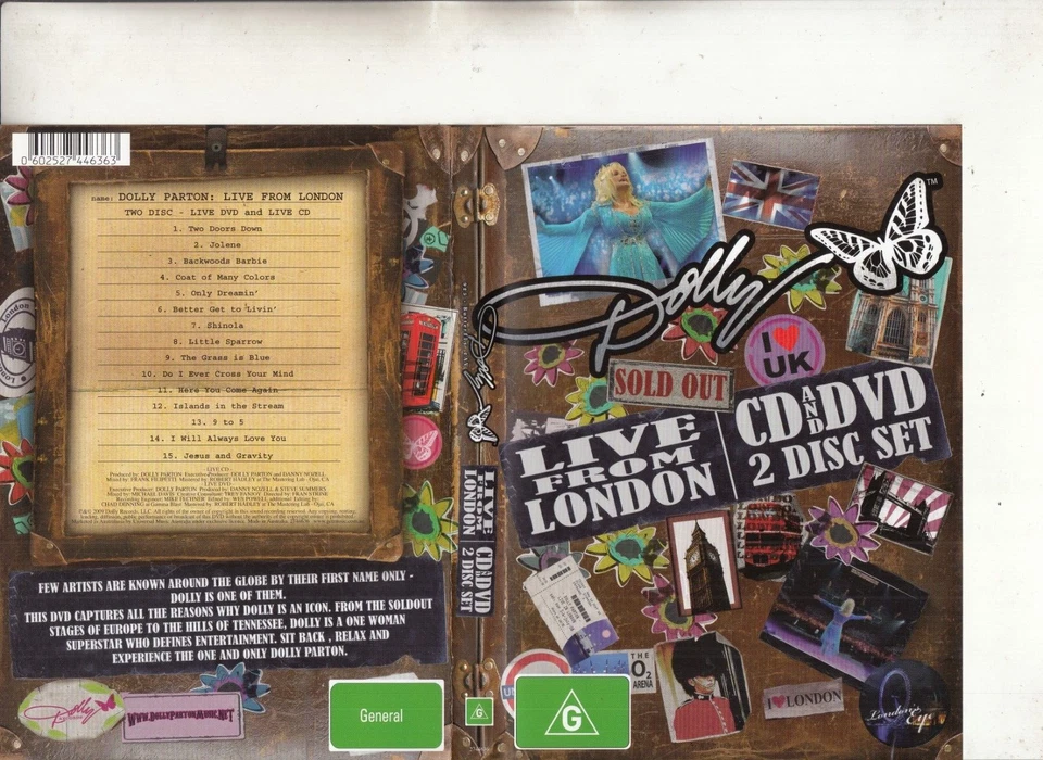 Dolly Parton-Dolly Live From London-2009-[CD & DVD Set + Booklet]-Music DP-DVD - Image 1 of 1