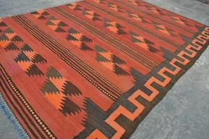 3.9 X 5.3 Feet. Gorgeous Vintage Stunning Maimana Handmade kilim. - Picture 1 of 5
