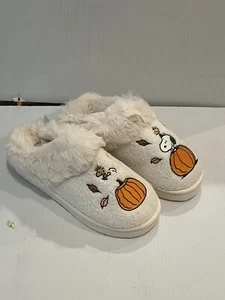 AE Fall Peanuts Snoopy Slippers American Eagle Women Sz 10 SOLD OUT - Picture 1 of 4