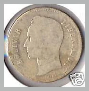 Silbermünze Venezuela 2 Bolivares 1912 - Bild 1 von 2
