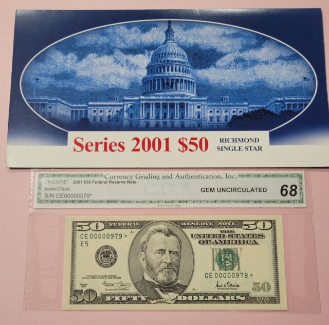 $50 US Small Size Paper Money Notes for sale