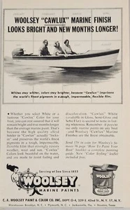 1954 Print Ad Woolsey Cawlux Marine Finish Paints Barbour Boat New York,NY - Picture 1 of 1