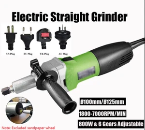 Electric 800W Straight Grinder Polishing Metal Grinding Wood Drawing Machine - Picture 1 of 11