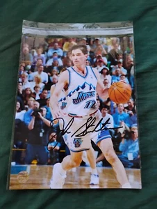 John Stockton Utah Jazz #12 Signed Autographed 8x10 Photo COA Elite Auth. - Picture 1 of 7