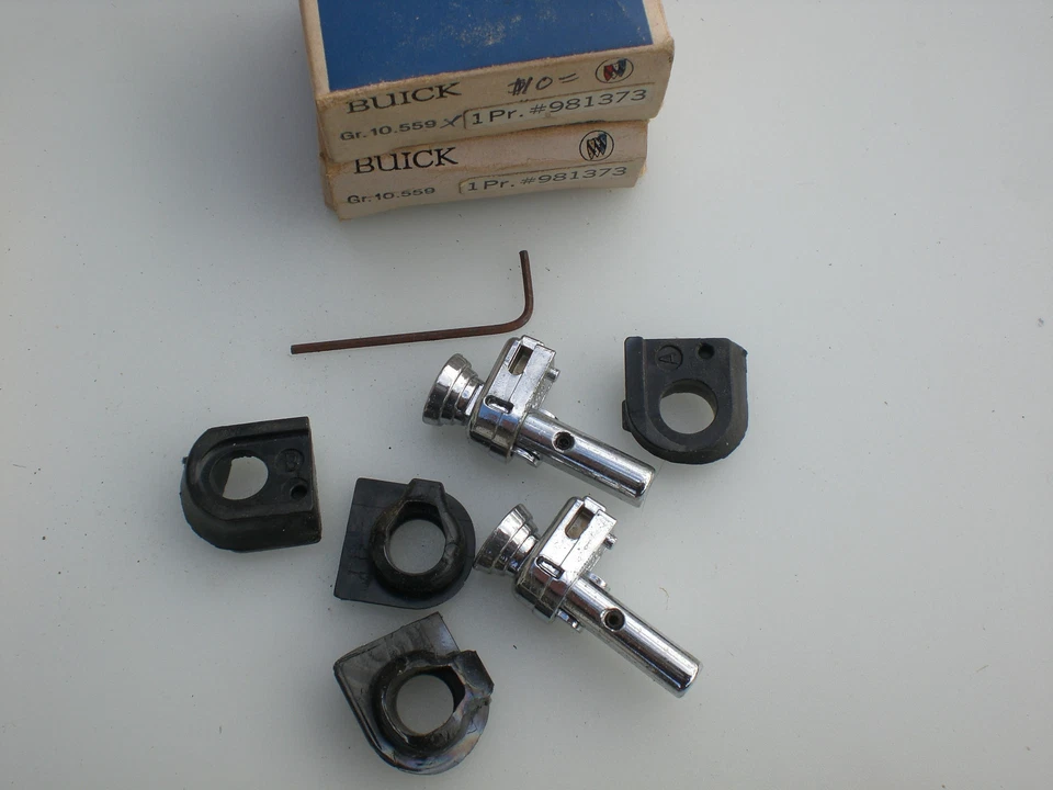 1968-1970; BUICK ELECTRA,LESABRE,INVICTA,WILDCAT,SKYLARK  NOS REAR DOOR LOCK KIT - Image 1 of 1
