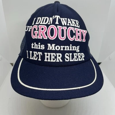 I Didn't Wake Up Grumpy This Morning I Let Her Sleep in Vintage Hat Cap Snapback - Image 1 of 4