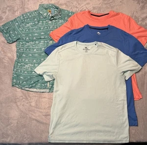 Lot Tommy Bahama T Shirt Large L Margaritaville Camp Hawaiian Button Beach Ocean - Picture 1 of 23
