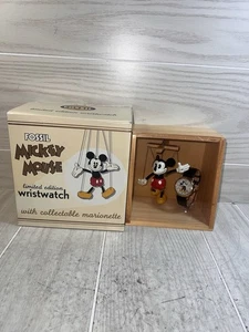 Montre Mickey Mouse Fossil édition limitée 0243/1000 avec marionnette de collection - Photo 1/16