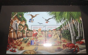 MINT 2012 CHRISTMAS ISLAND CHRISTMAS SANTA STAMP MINI SHEET - Bild 1 von 1