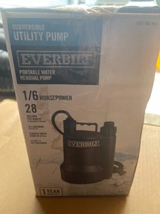 Everbilt SUP54-HD 1/6hp Plastic Submersible Utility Pump,1001 092 915-mild used - Picture 1 of 6