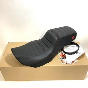 NEW Genuine Harley 23.5up Touring Switchback Seat Red Stitch 52000756 - Picture 1 of 8