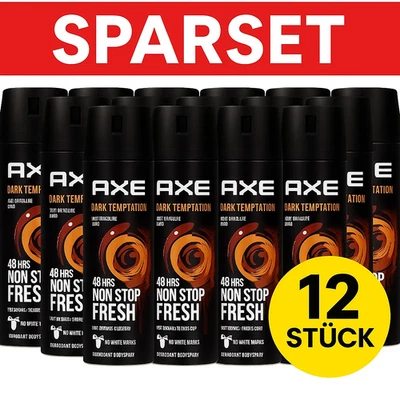 Axe Deodorant Deo Bodyspray Dark Temptation 48h 12er Pack, 12x150ml, OvP Neu - Bild 1 von 2