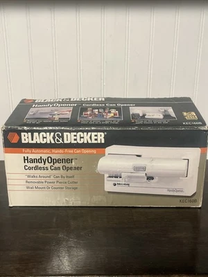 Black & Decker práctico abridor de latas inalámbrico KEC160B de colección probado funcionando Foto 1 de 4