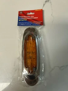 Maxxima M72270Y Chrome Oval Clearance Marker - Imagen 1 de 1