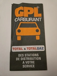 Vintage 1982 GPL Carburant Map – Total & TotalGaz France Fuel Station Guide LPG - Picture 1 of 3