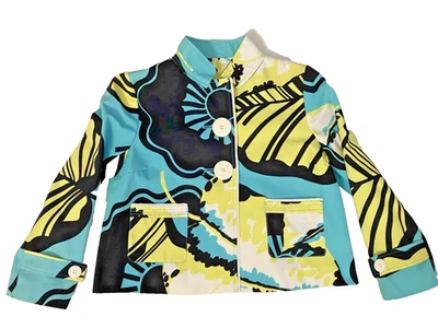 Louis Feraud 2 Paris Designer Short A-Line jacket Pocket cotton Lined A+ - Image 1 of 4