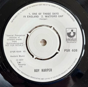 ROY HARPER - ONE OF THOSE DAYS IN ENGLAND 7" VINYL SINGLE PROMO SAMPLER - Picture 1 of 6