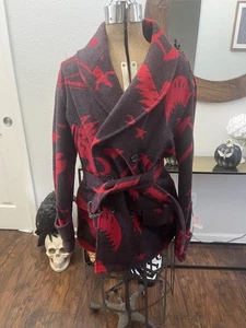 Chaqueta Abrigo Polo Ralph Lauren Pea Diseño Nativo Americano Nueva con Etiquetas Manta Mediana - Imagen 1 de 12