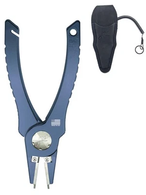 NUEVO 2025-26 ALICATES DE PESCA CON MOSCA ABEL AZUL PROFUNDO EN AMBOS LADOS CON FUNDA Foto 1 de 2