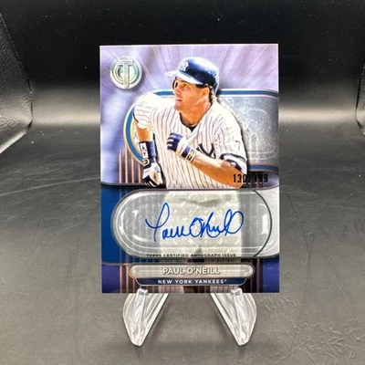 2024 Topps Tribute Paul O'Neill Blue Autograph #130/199 New York Yankees - Image 1 of 2