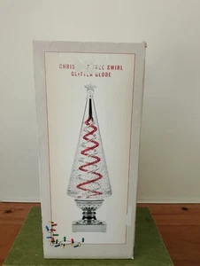 Cracker Barrel Twirling Christmas Tree Globe - Tested Works w/ Box - Picture 1 of 12