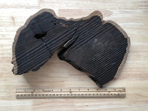 Schöner afrikanischer Schwarzholzkeks (Dalbergia lebender Rand rund 12” x 6” x 2 3/8) - Bild 1 von 21