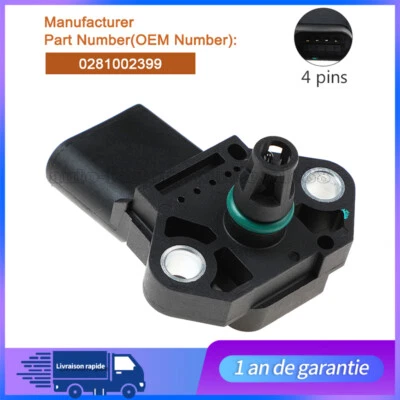 Capteur De Pression Pour AUDI VW SKODA SEAT MAP 0281002399 038906051B Neuf - Imagen 1 de 4