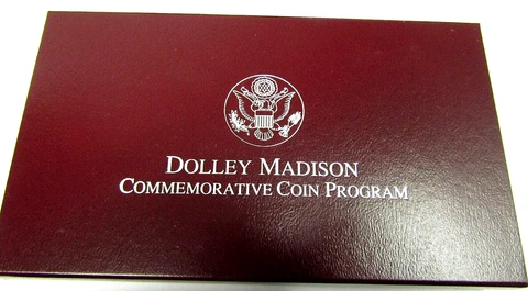 1999 P BU Dolley Madison Proof Silver One Dollar Coin OGP Box & COA Cover